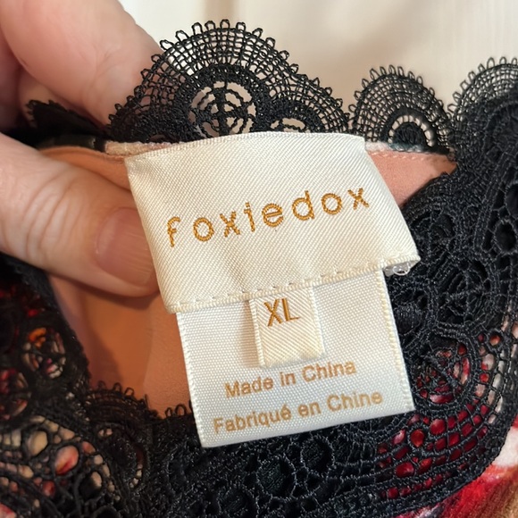 Anthropologie Foxiedox Floral Lace Midi Dress Size XL - Picture 4 of 6